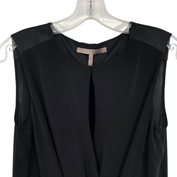 Halston Heritage Black Silk Jumpsuit Size 2 - Picture 10 of 13